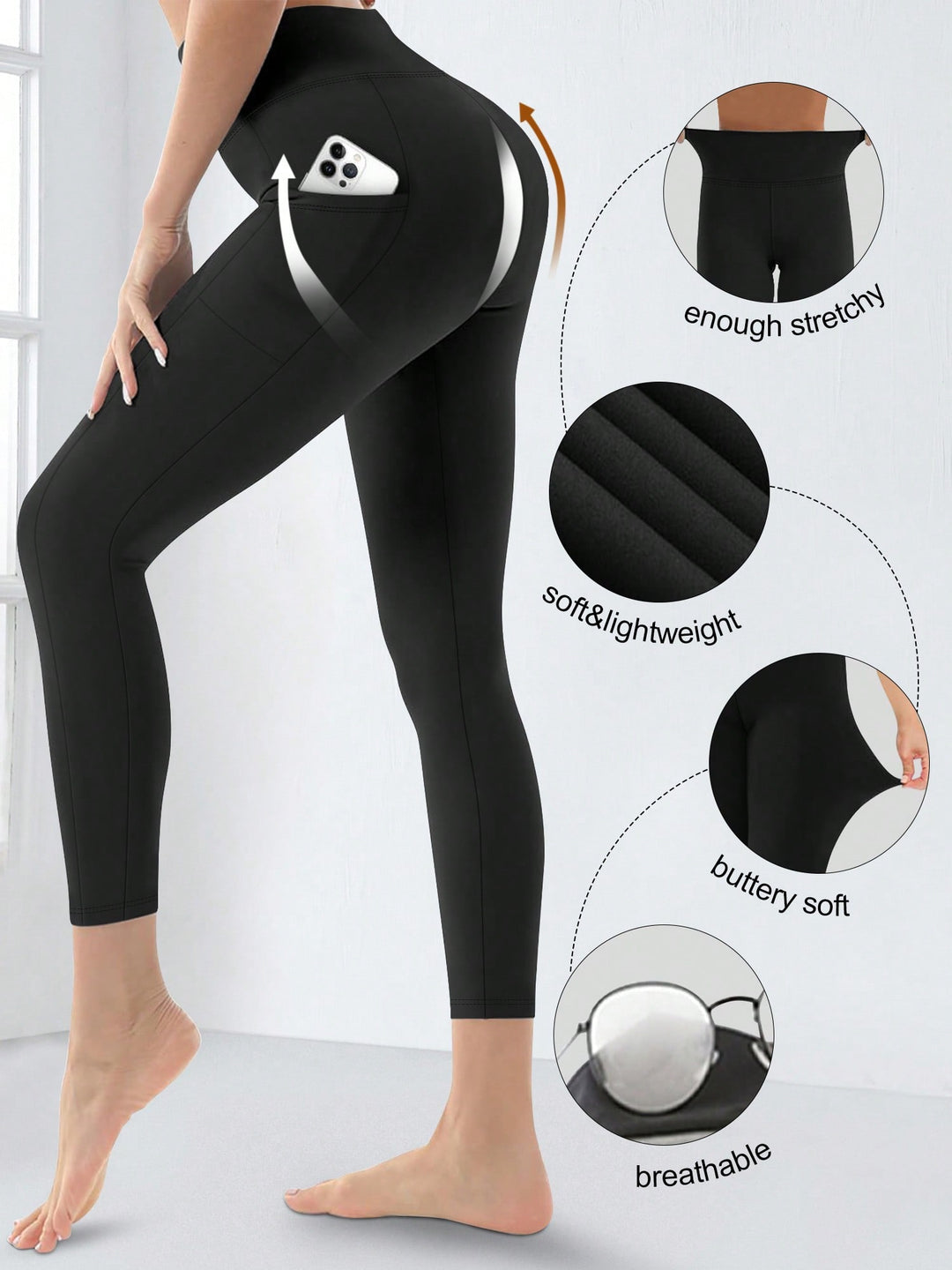 Colanti SHEIN, negru