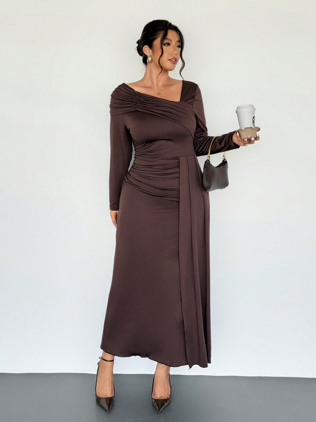 Rochie SHEIN, maro