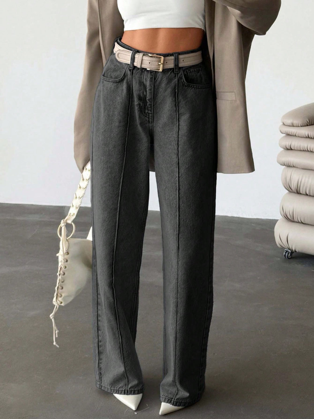 Jeans SHEIN, gri