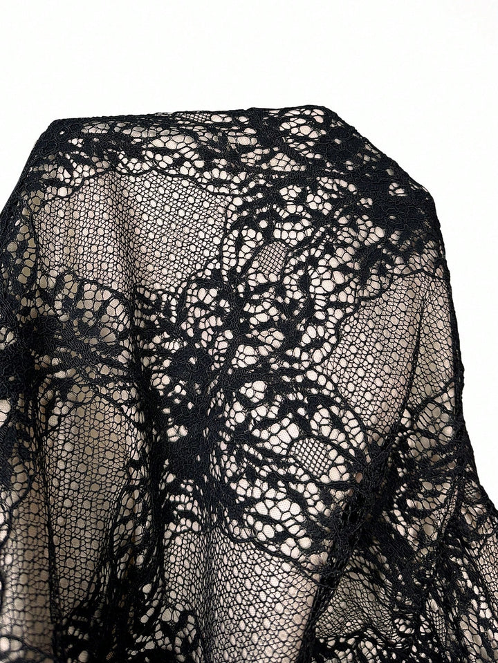 Shein Curve+ miniruha, fekete