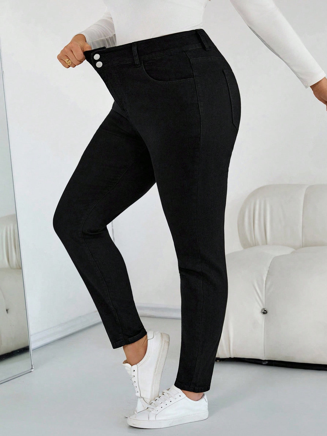 Jeans SHEIN, negru