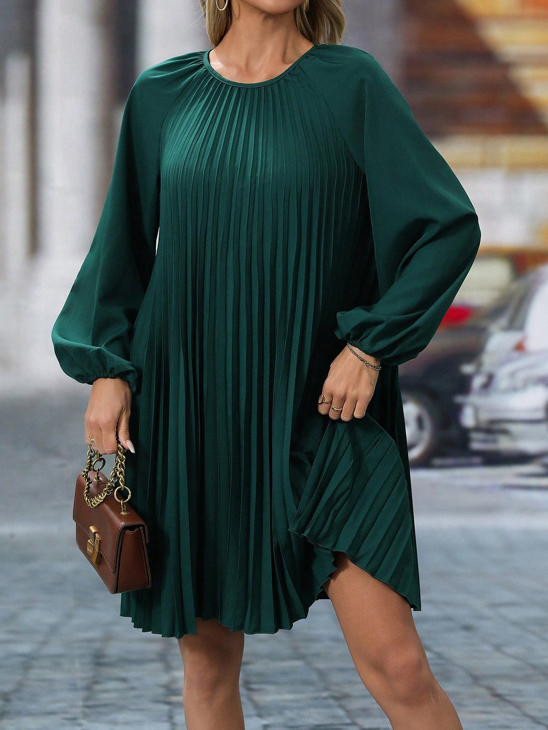 Rochie midi SHEIN, verde