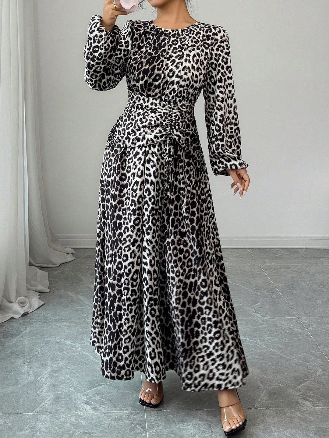Rochie maxi Shein, mix culori