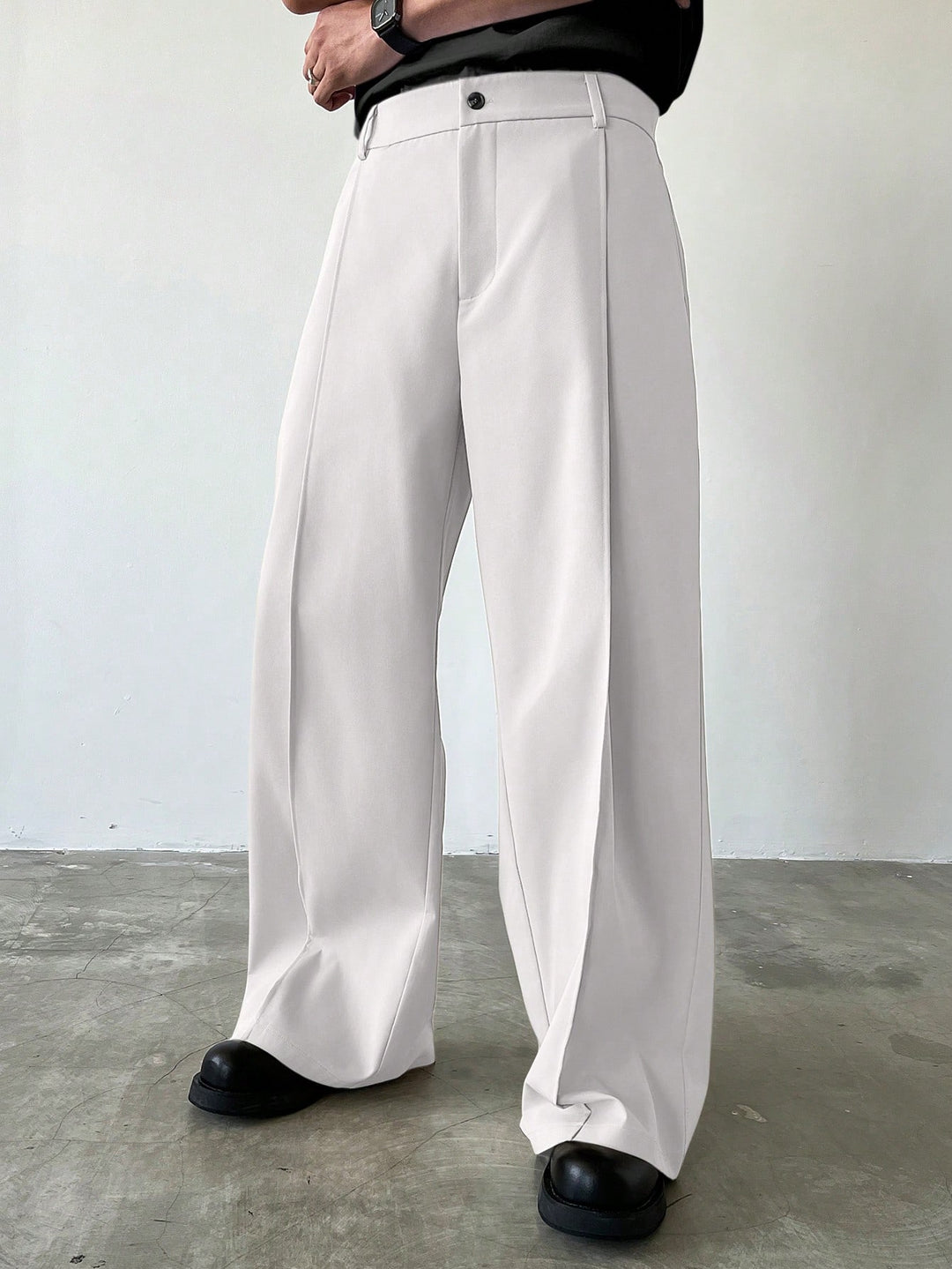 Pantalon SHEIN, alb