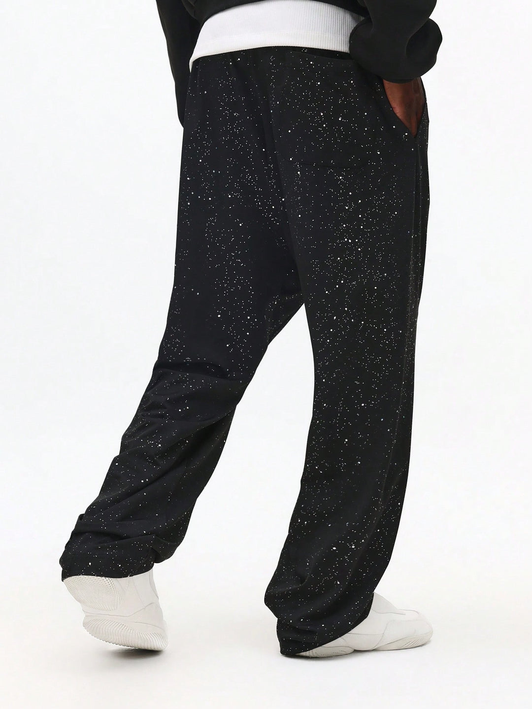 Pantaloni de trening Sumwon by Shein, negru