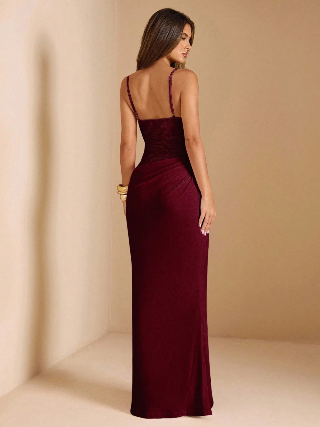 Rochie maxi SHEIN, vișiniu