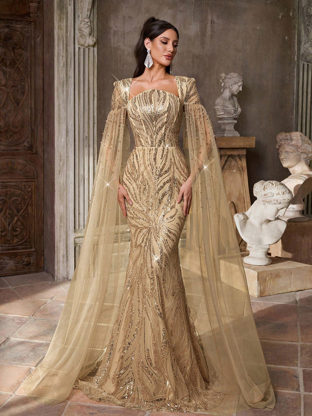 Rochie SHEIN, auriu