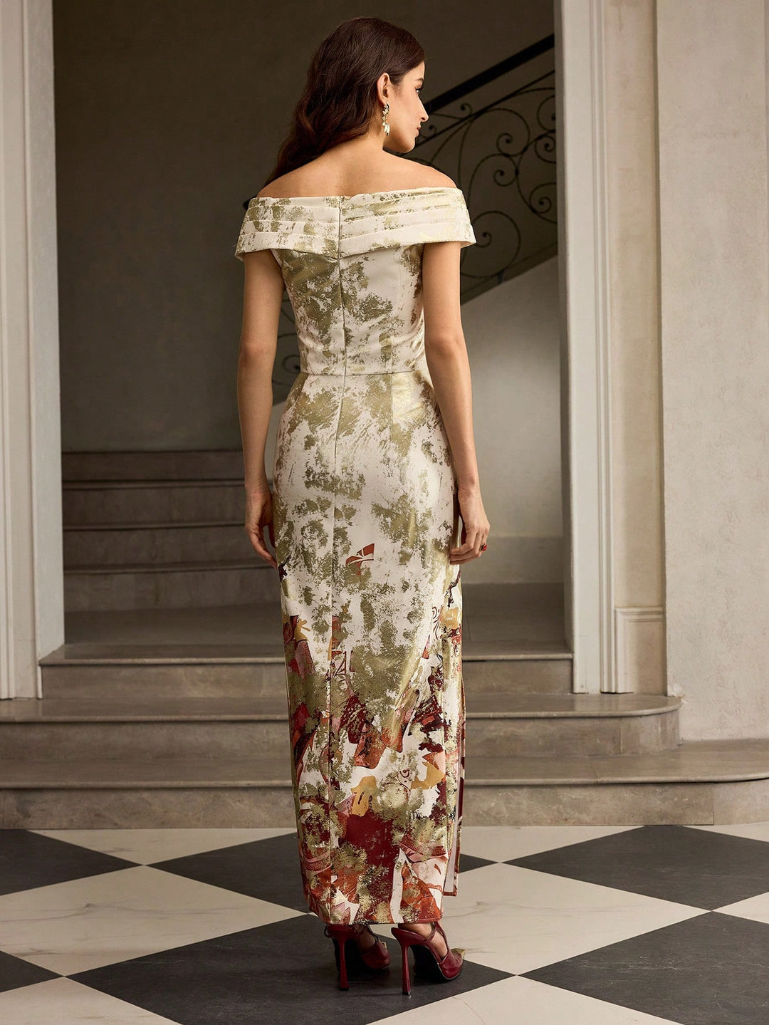 Rochie midi SHEIN, bej