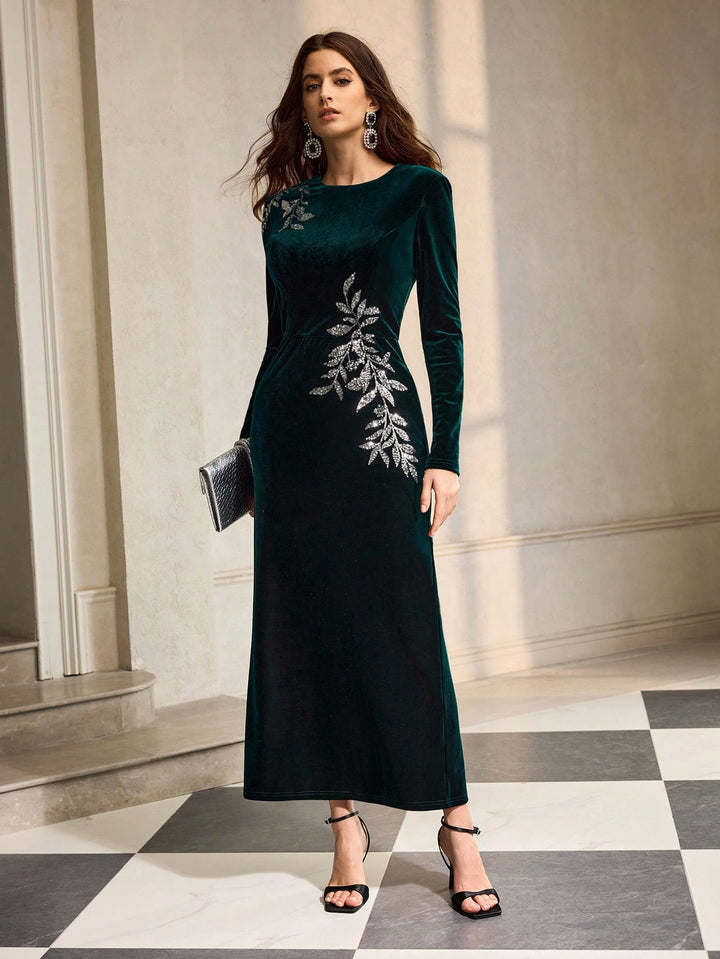 Rochie maxi SHEIN, verde