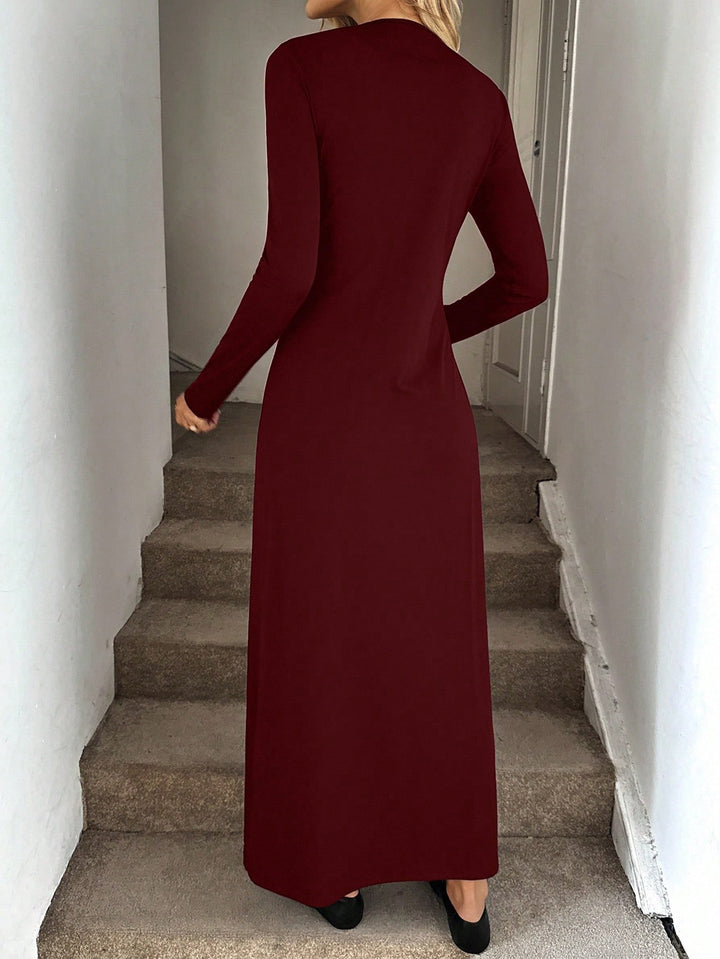Rochie maxi SHEIN, vișiniu