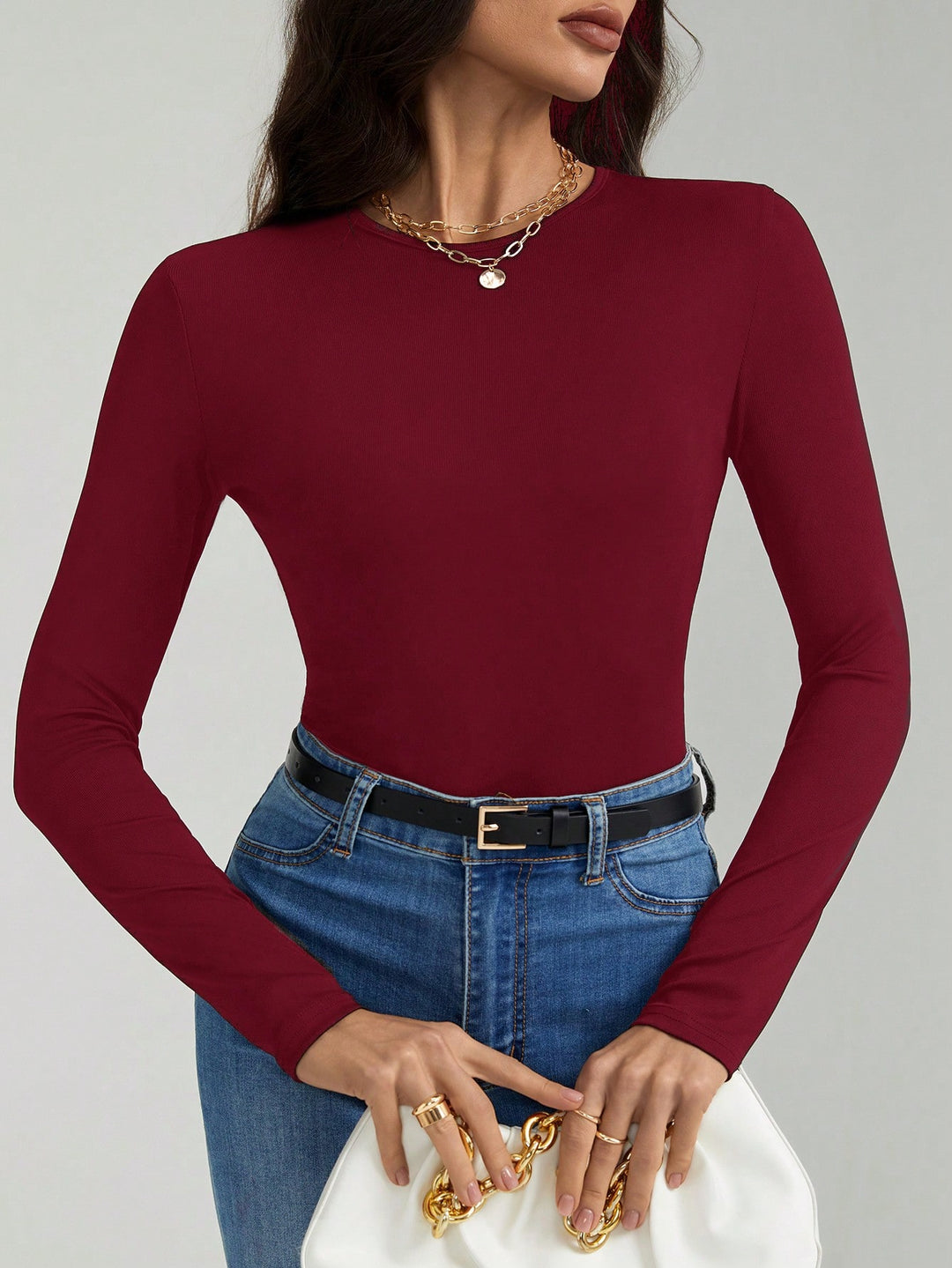 Body SHEIN, vișiniu