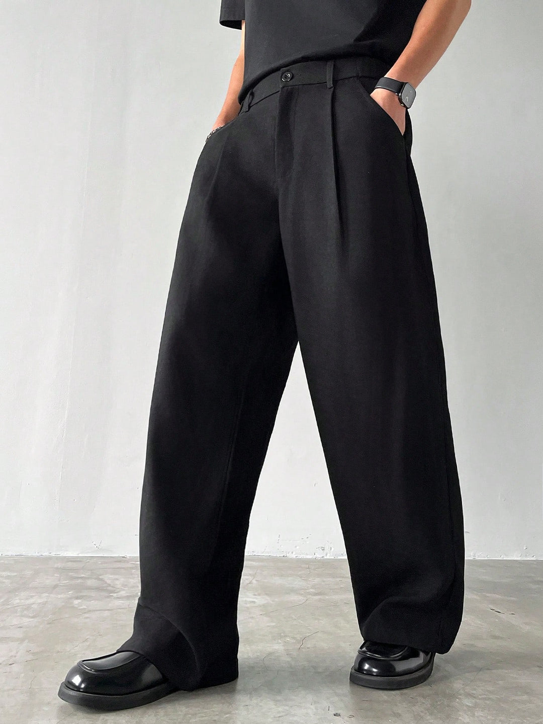 Pantalon SHEIN, negru