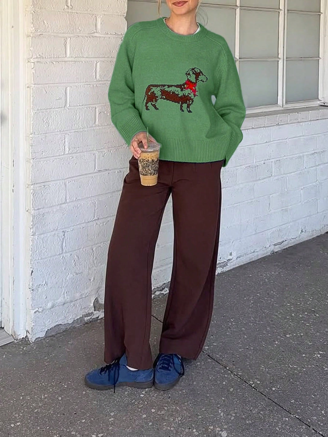 Pulover SHEIN, verde