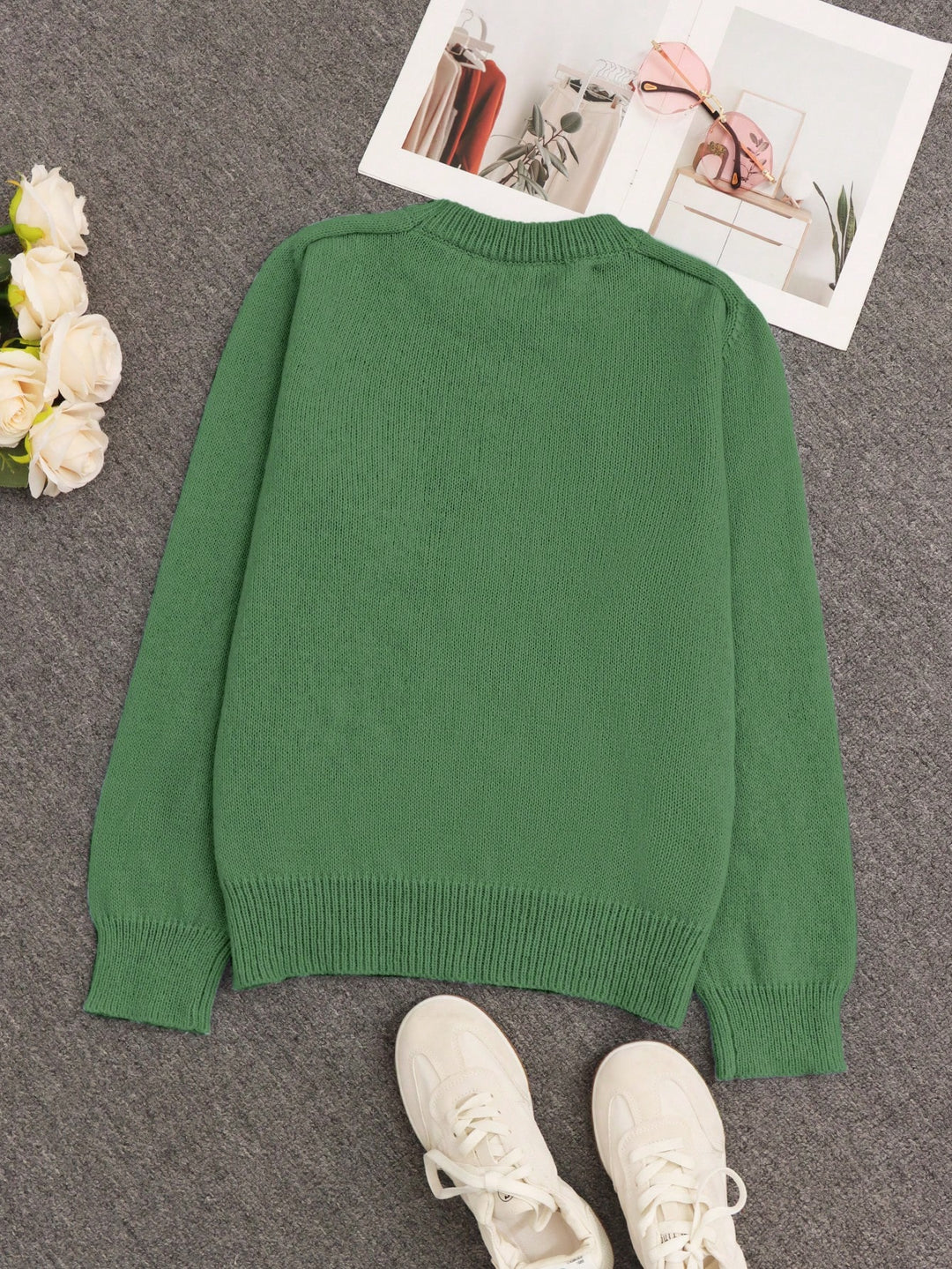 Pulover SHEIN, verde