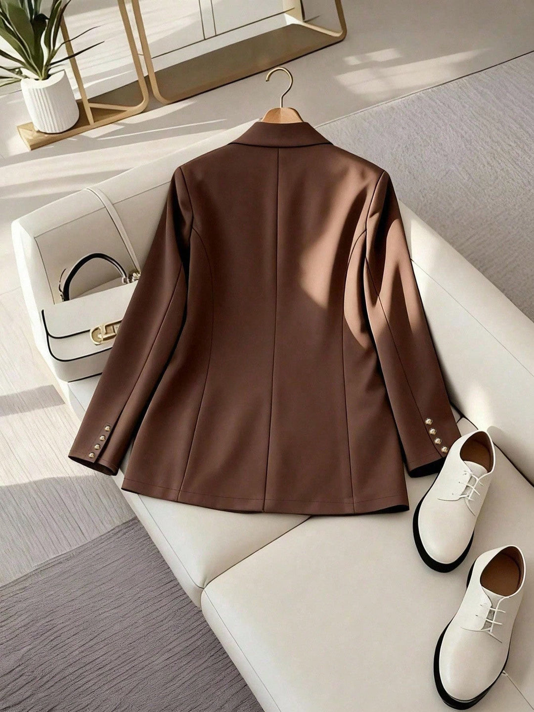 SHEIN blézer, barna