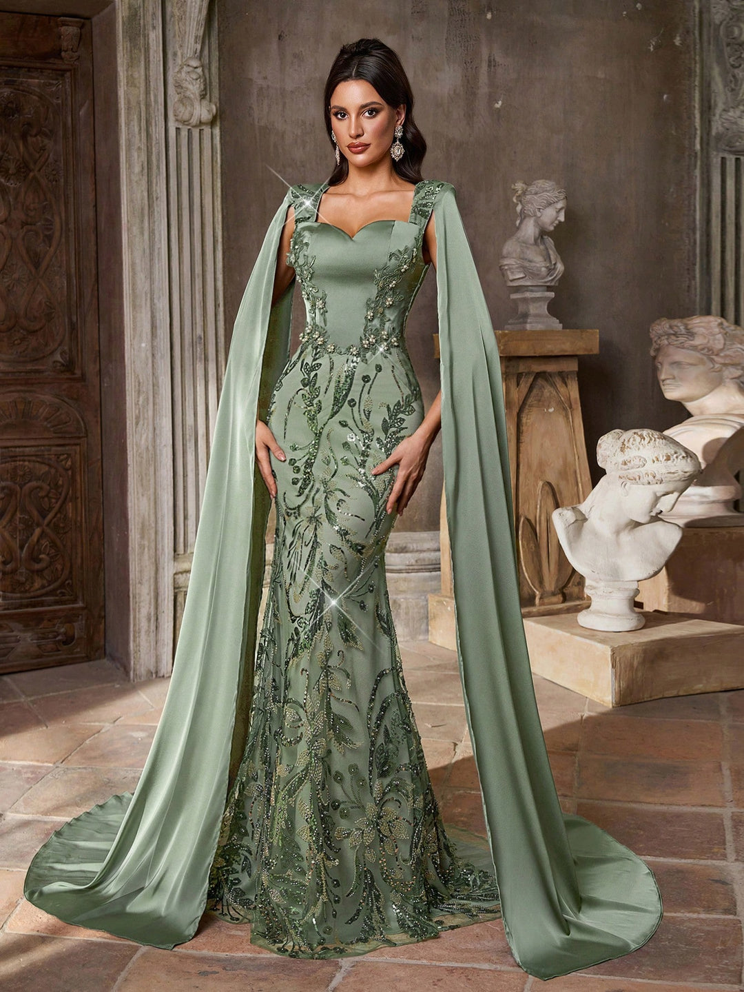 Rochie SHEIN, verde