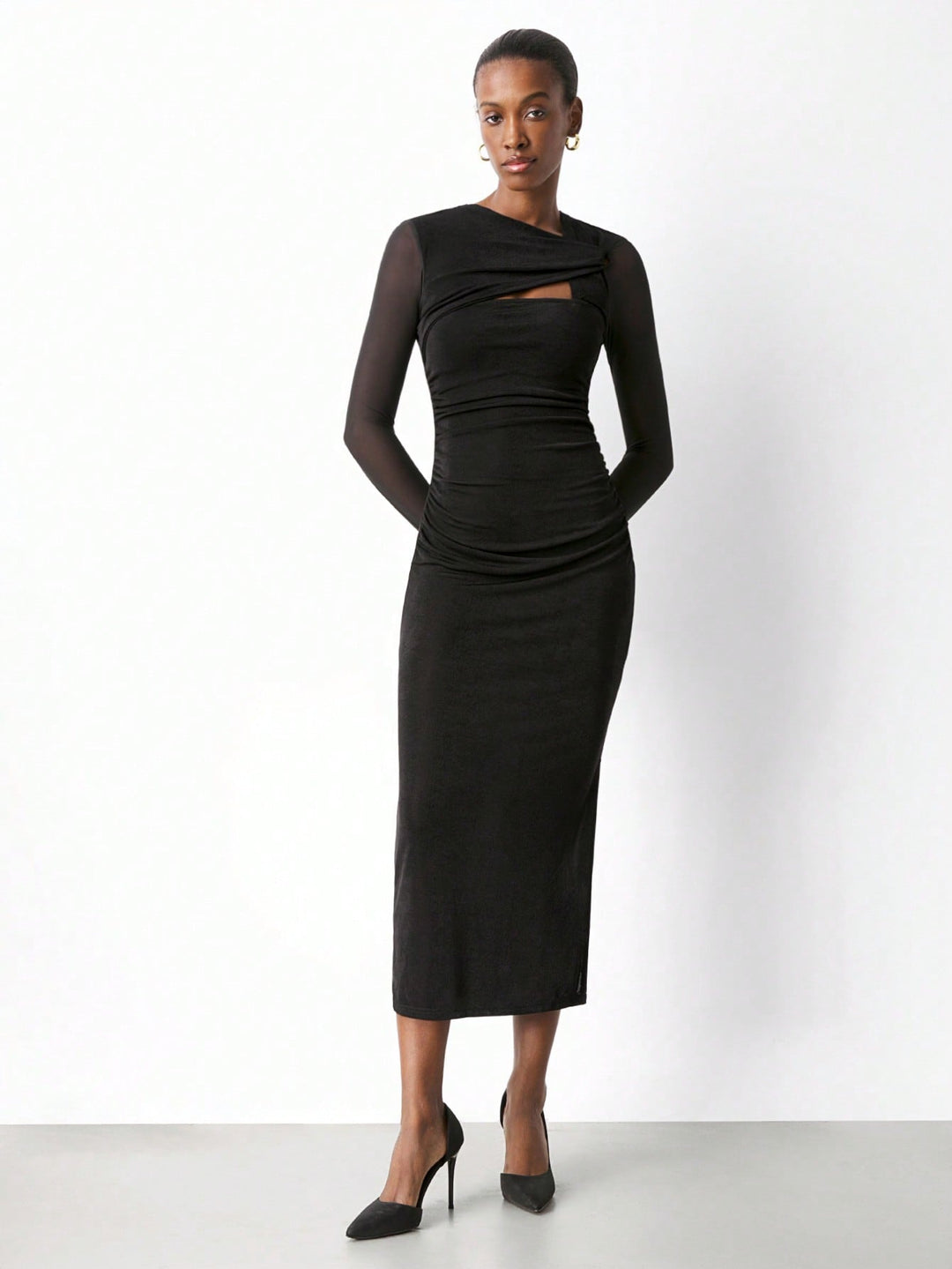 Rochie midi SHEIN, negru