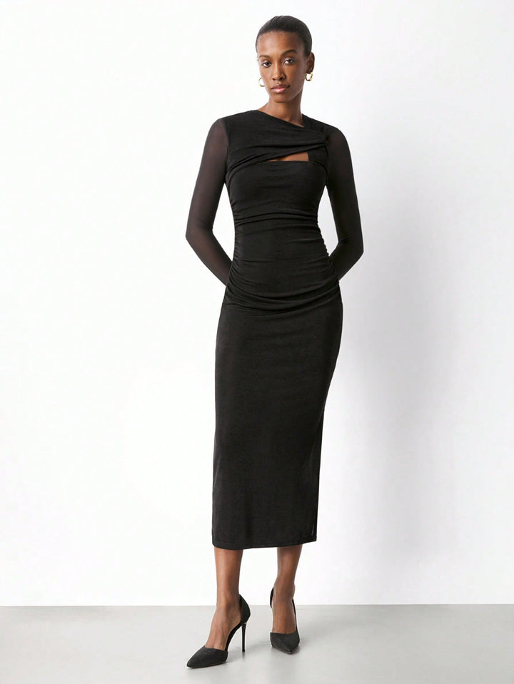 Rochie midi SHEIN, negru