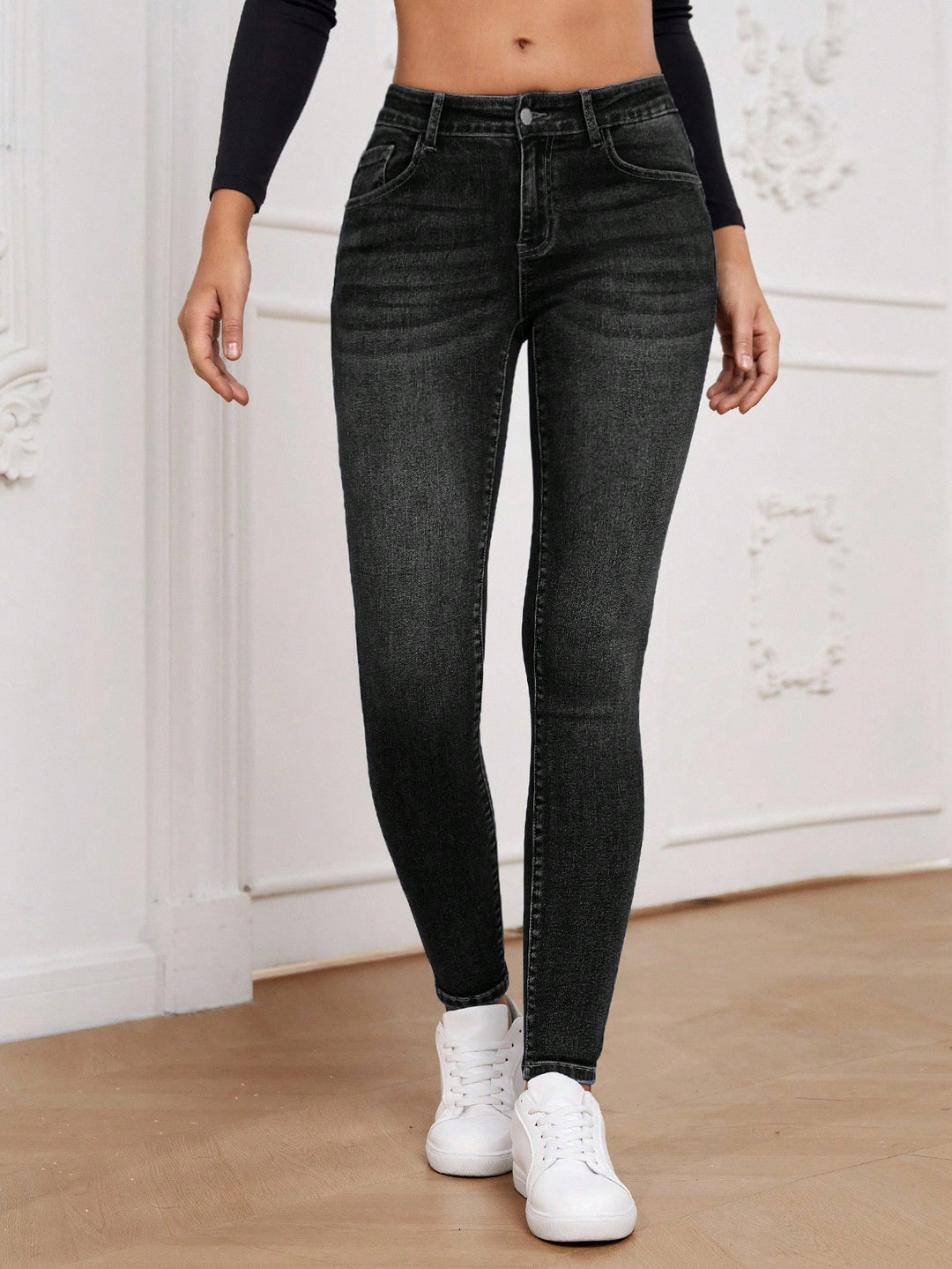 Jeans SHEIN, negru