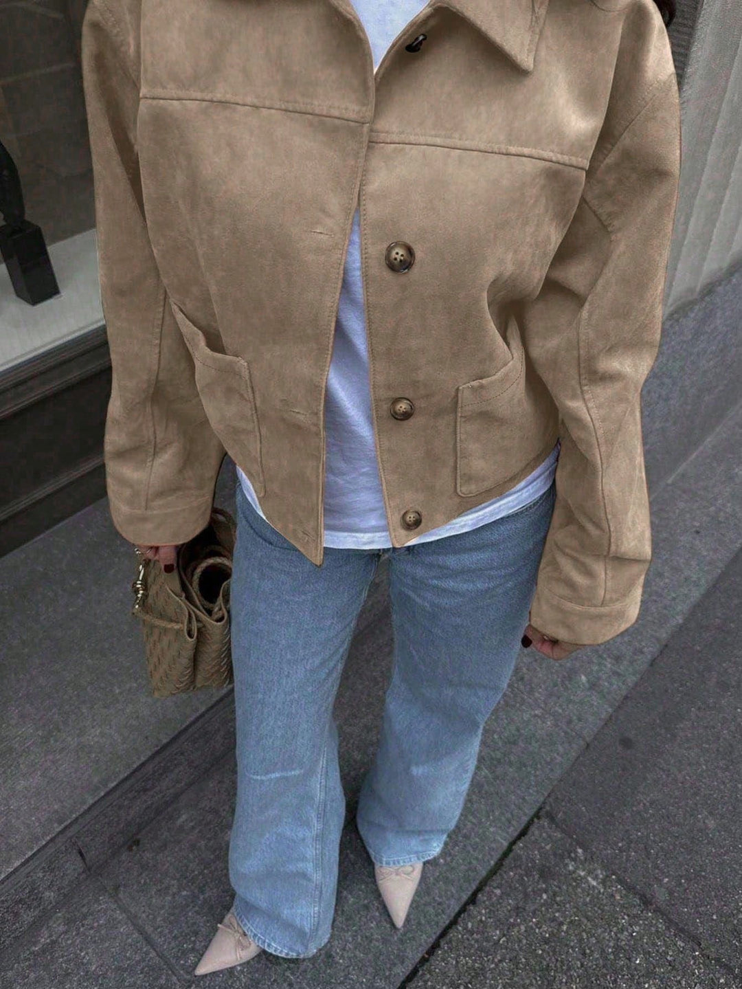 SHEIN dzseki, khaki