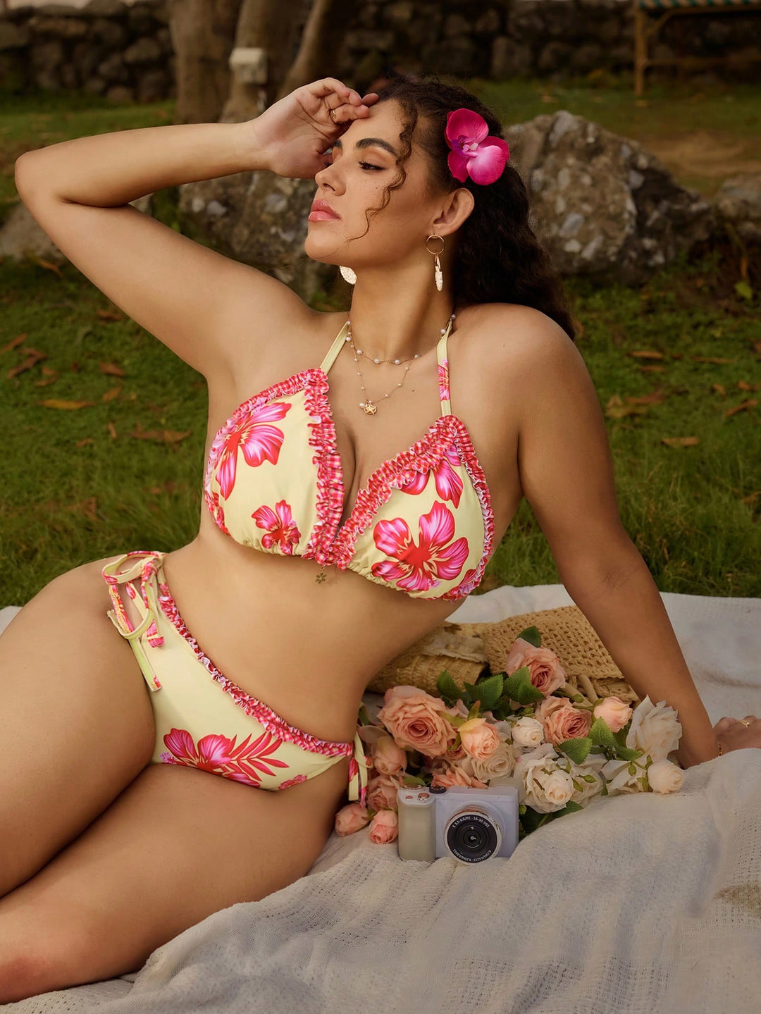 SHEIN fürdőruha bikini szett, vegyes színek