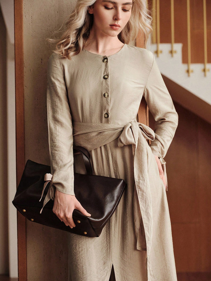 Rochie maxi SHEIN, kaki