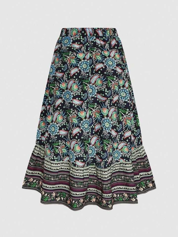 SHEIN maxi skirt, mixed colours