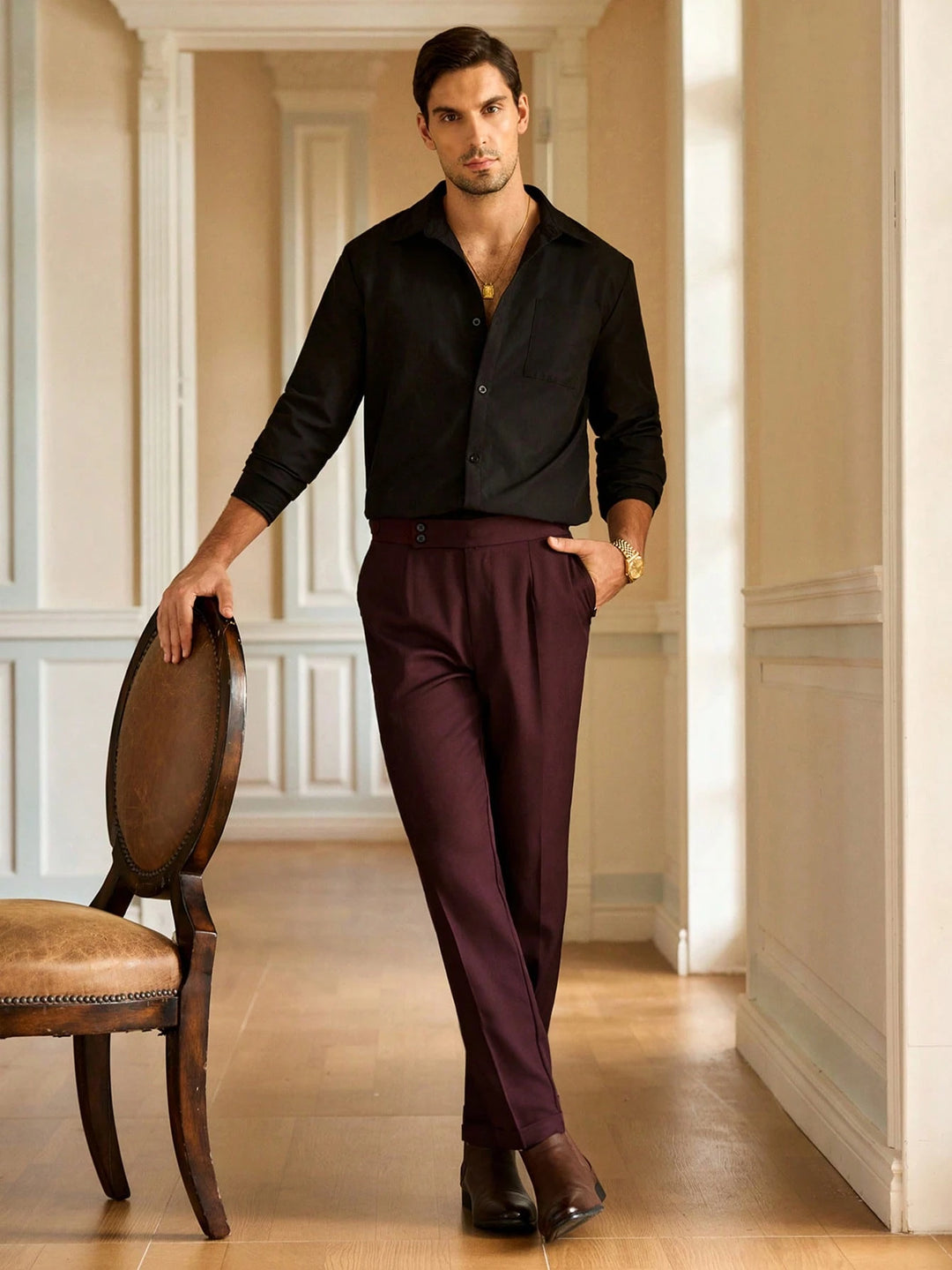 Pantaloni SHEIN, mov