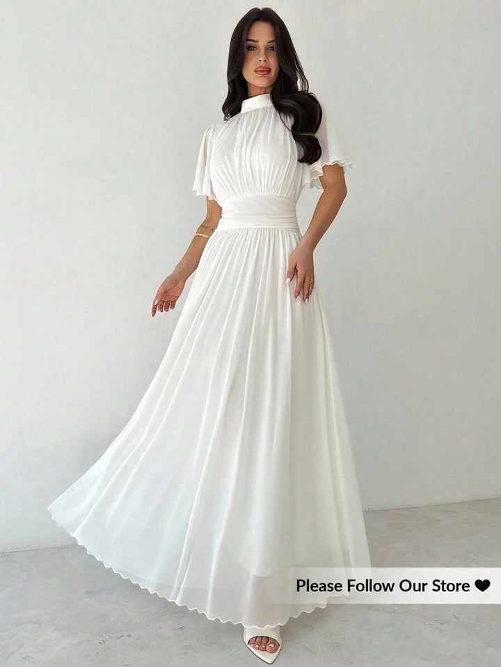 Rochie maxi SHEIN, alb