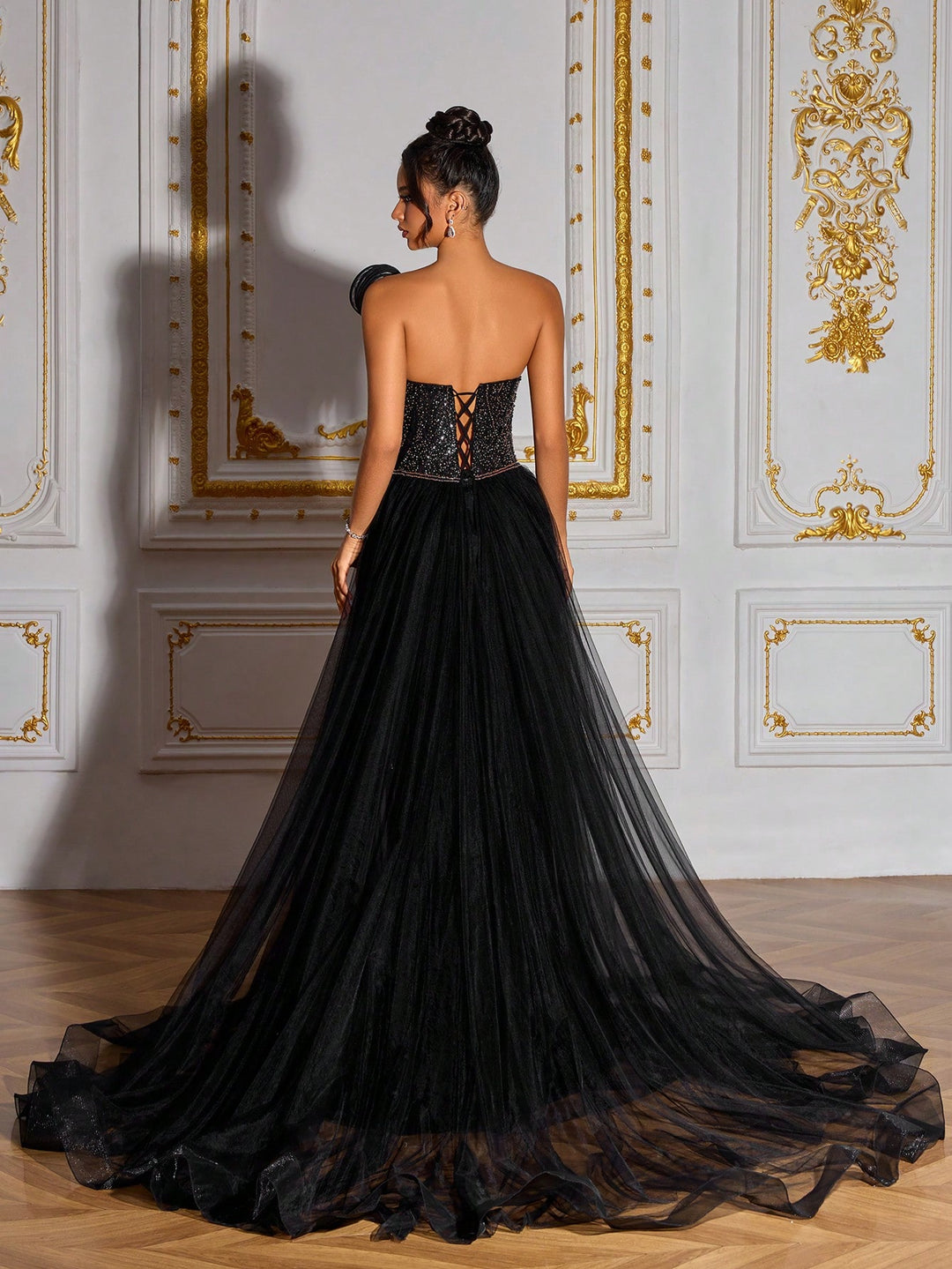Rochie de ocazie SHEIN, negru