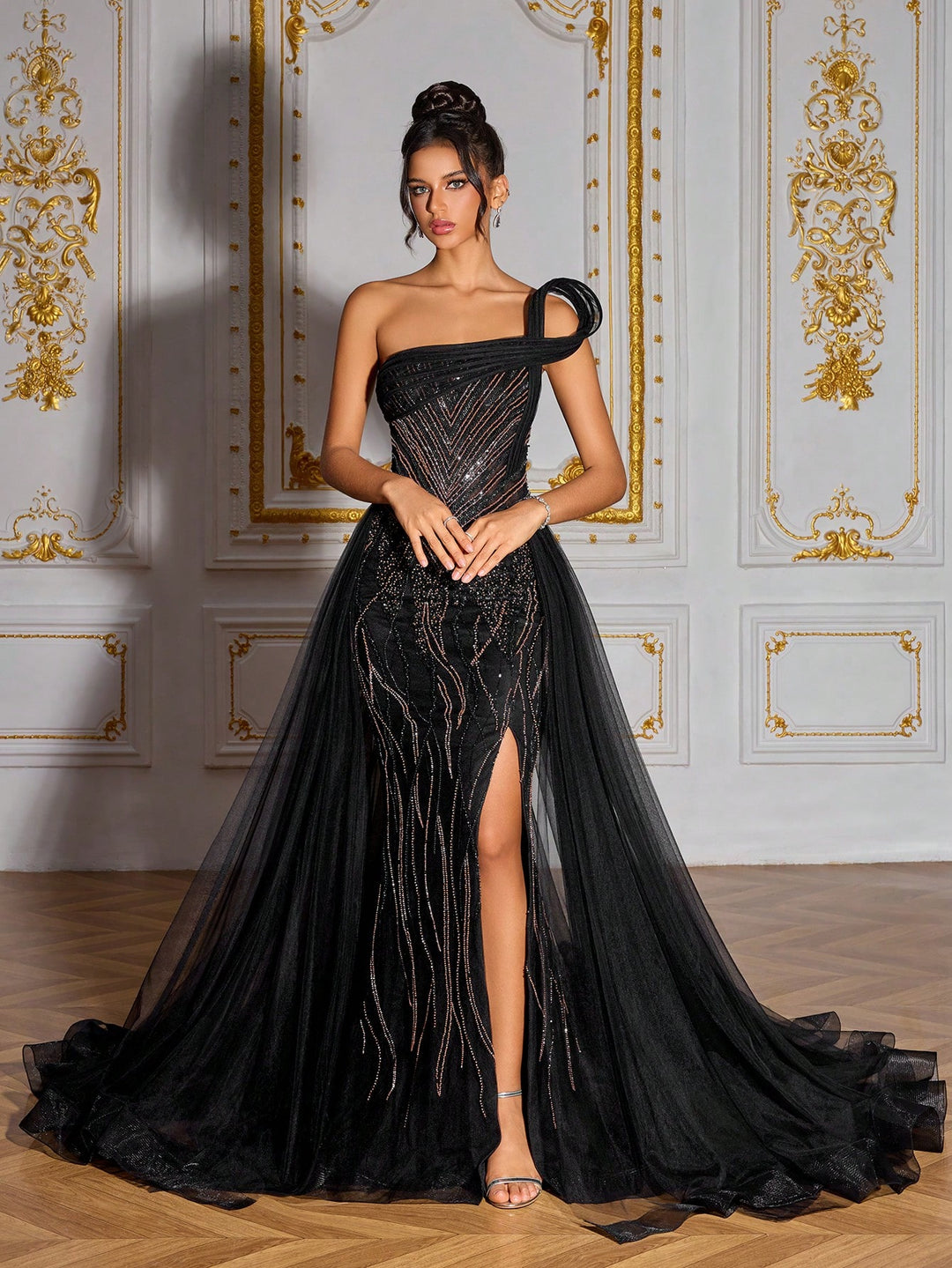 Rochie de ocazie SHEIN, negru