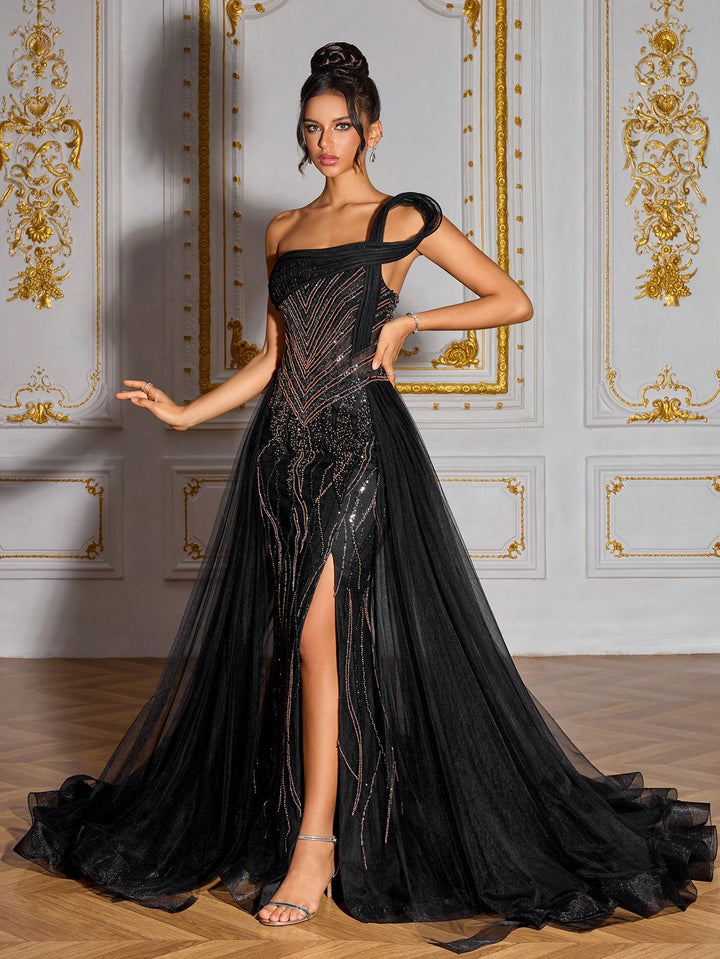 Rochie de ocazie SHEIN, negru