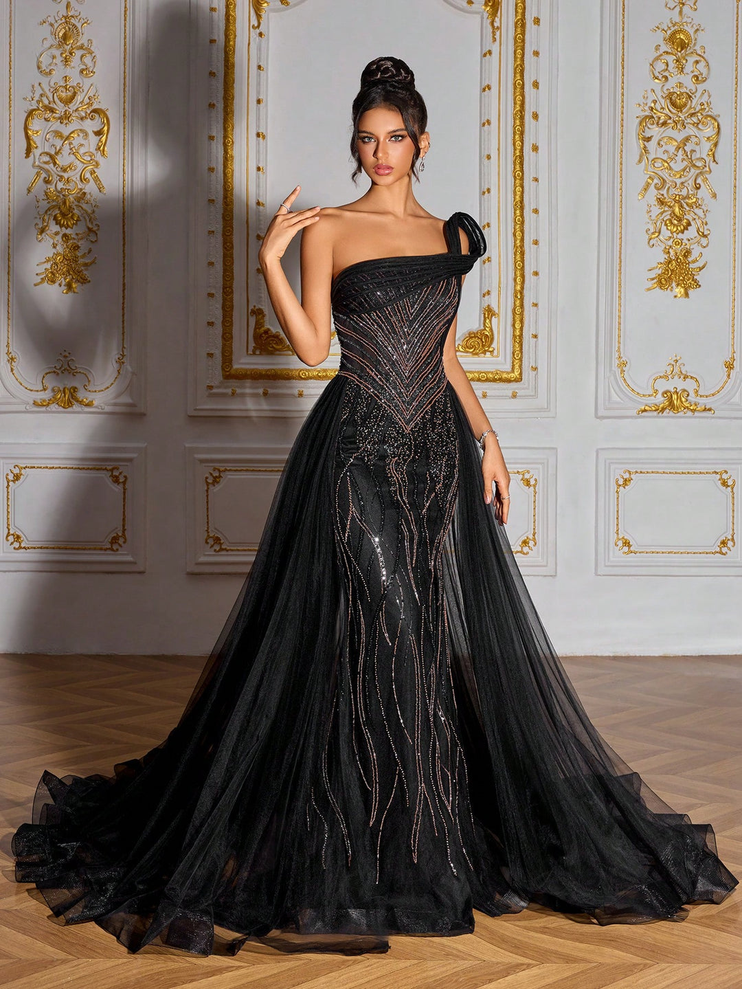 Rochie de ocazie SHEIN, negru