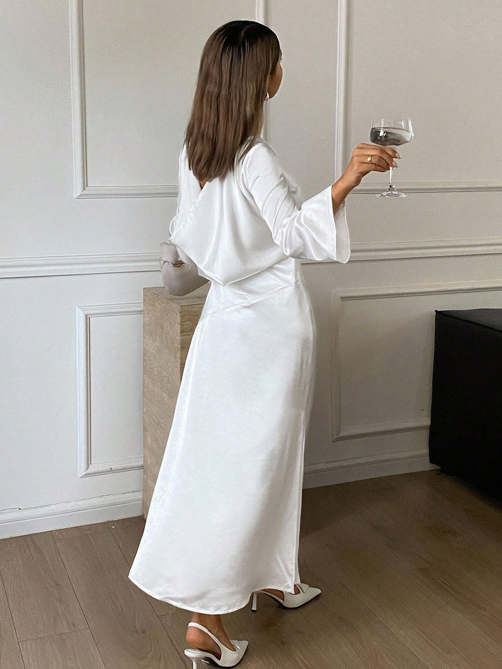 Rochie midi SHEIN, alb