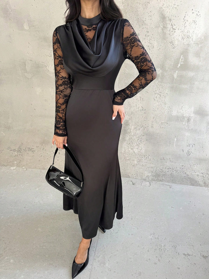 SHEIN Maxi ruha, fekete