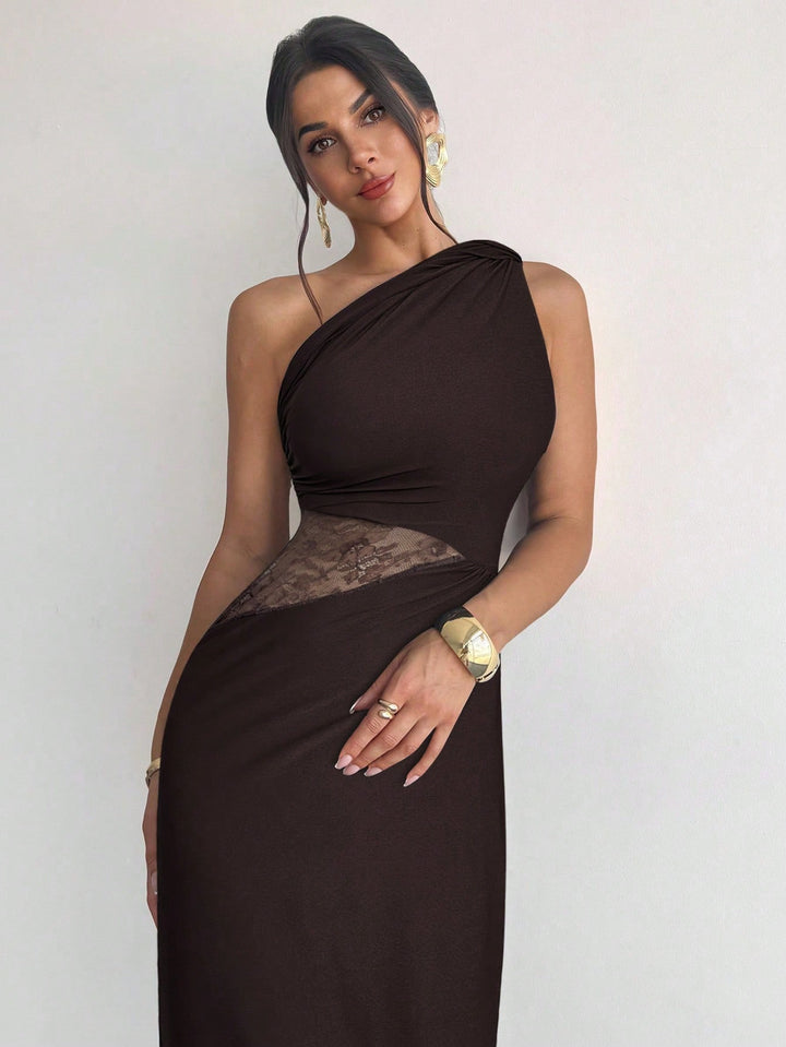 Rochie maxi SHEIN, maro