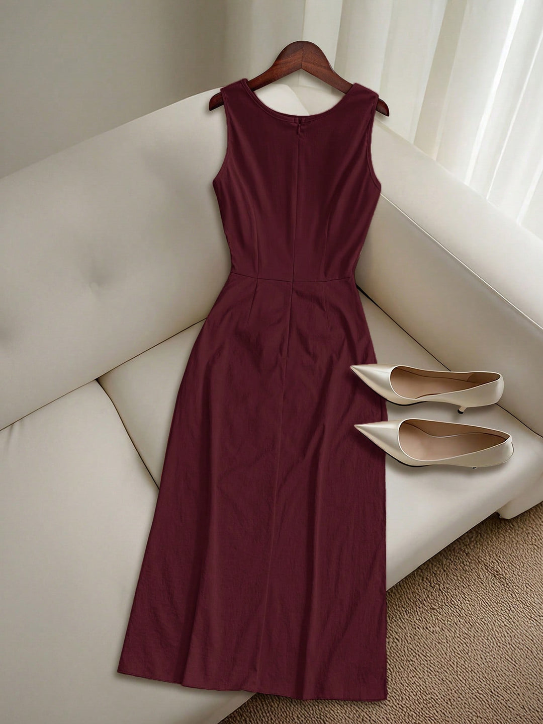 Rochie maxi SHEIN, vișiniu