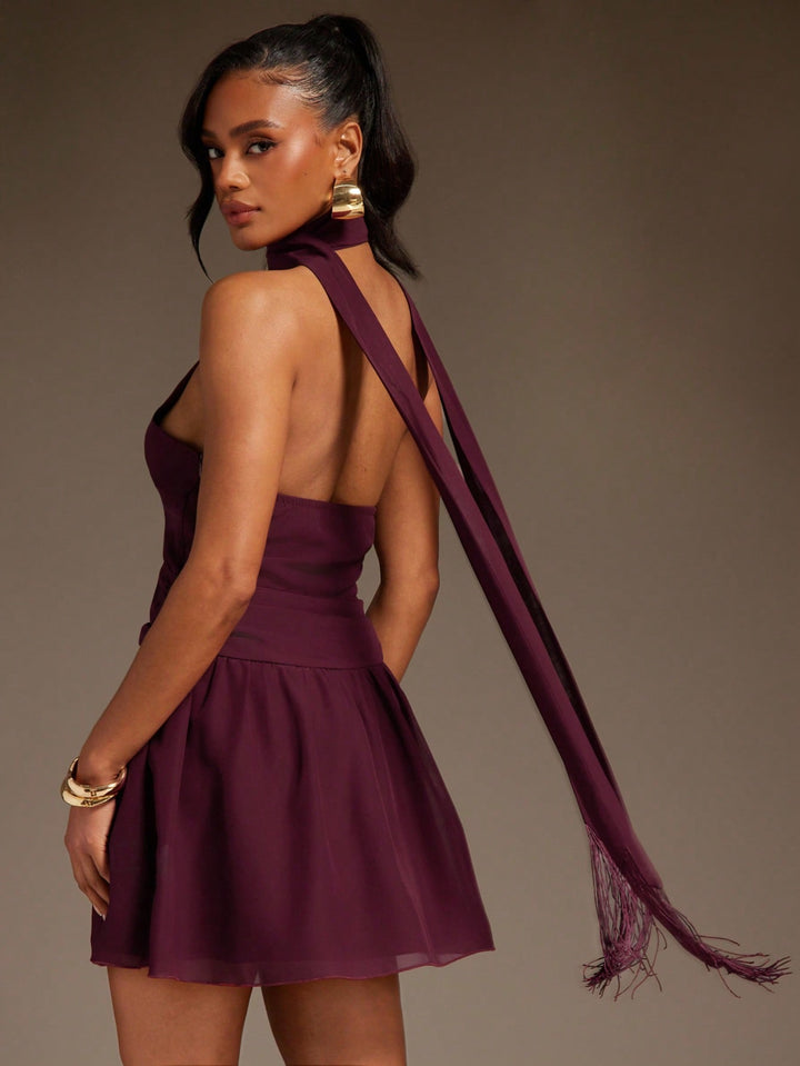 Rochie mini SHEIN, vișiniu