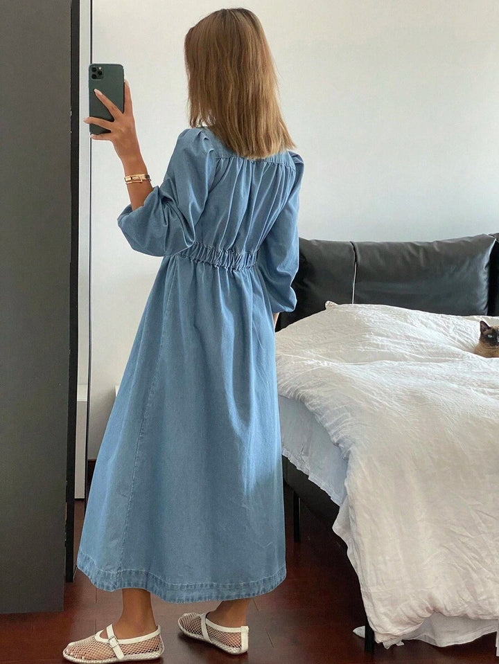 Rochie midi SHEIN, albastru