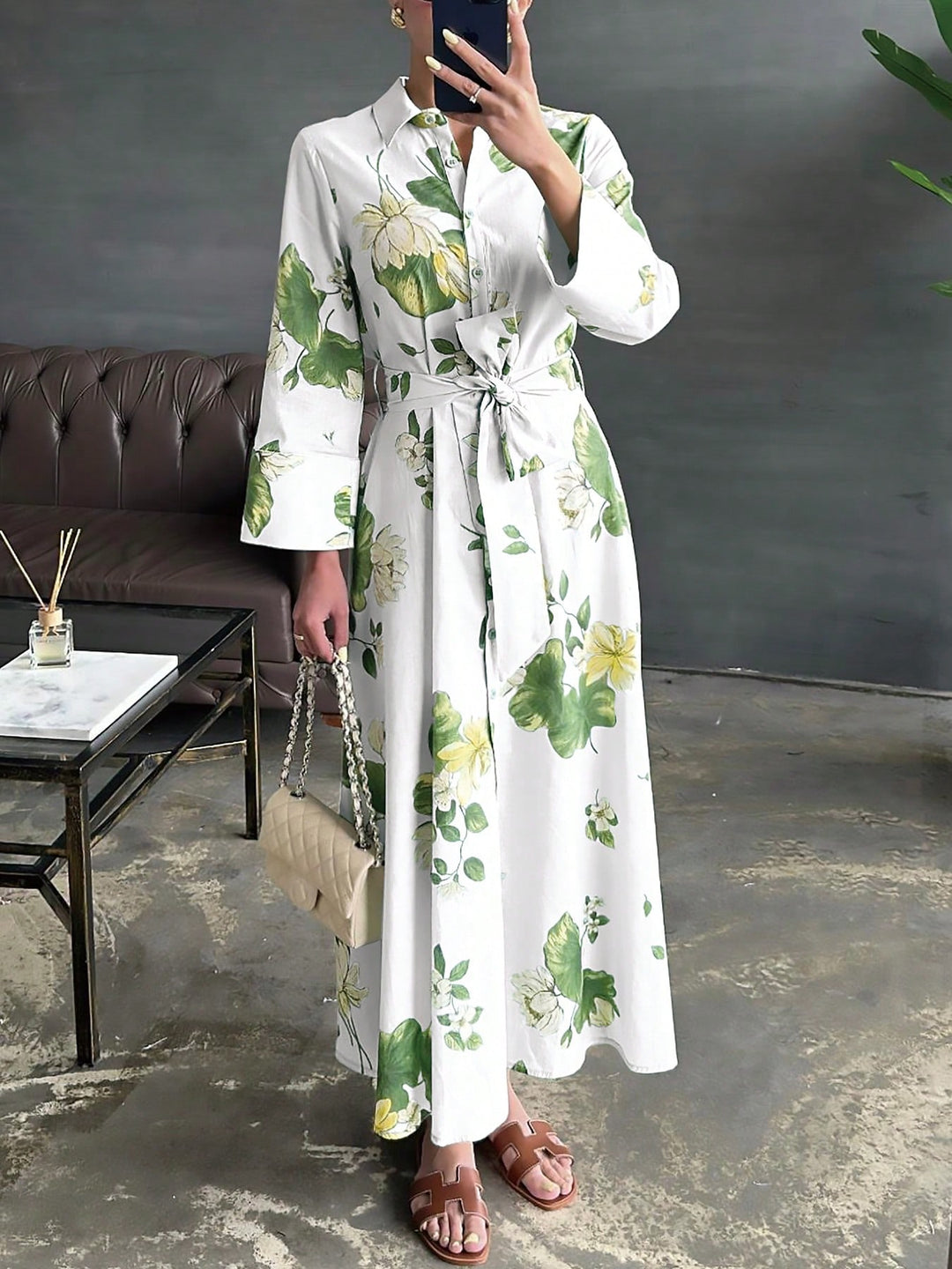 Rochie maxi SHEIN, gri