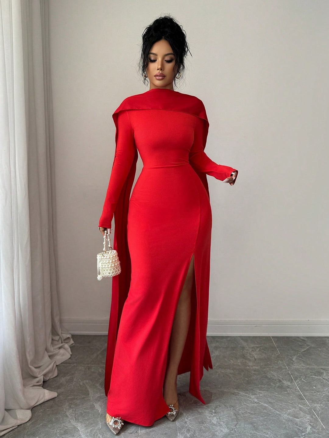 Rochie maxi SHEIN, roșu