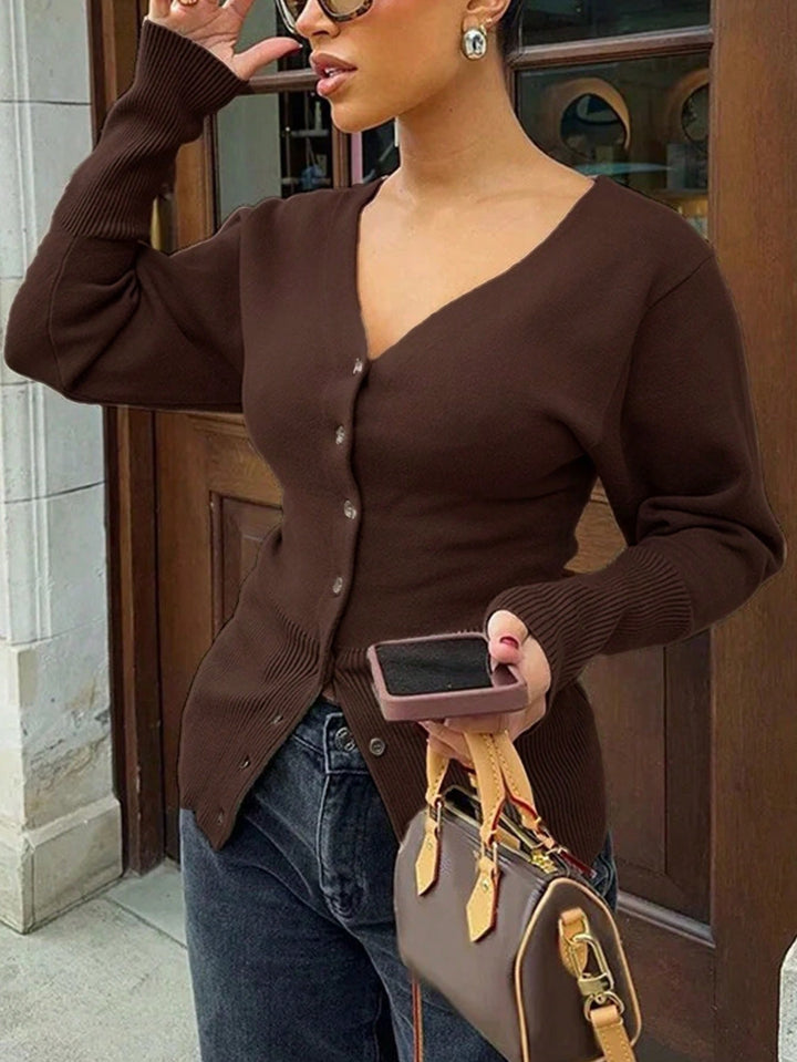 Cardigan SHEIN, maro