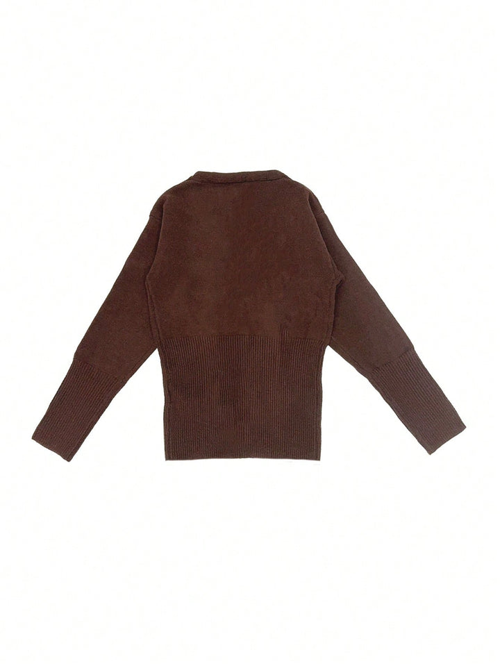 Cardigan SHEIN, maro
