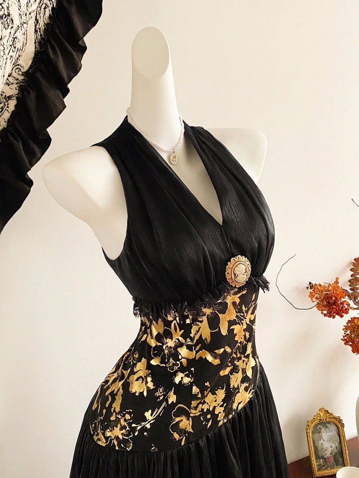Rochie maxi SHEIN, negru