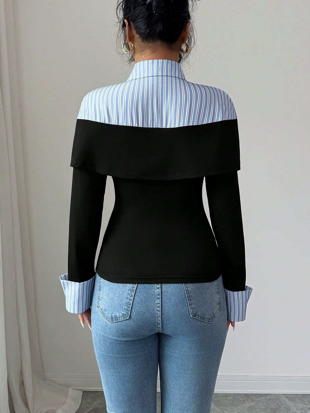 SHEIN blúz, fekete