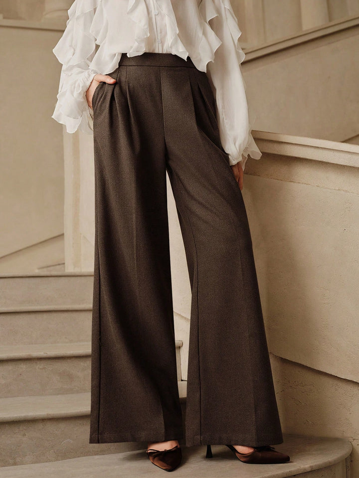 Pantaloni SHEIN, maro