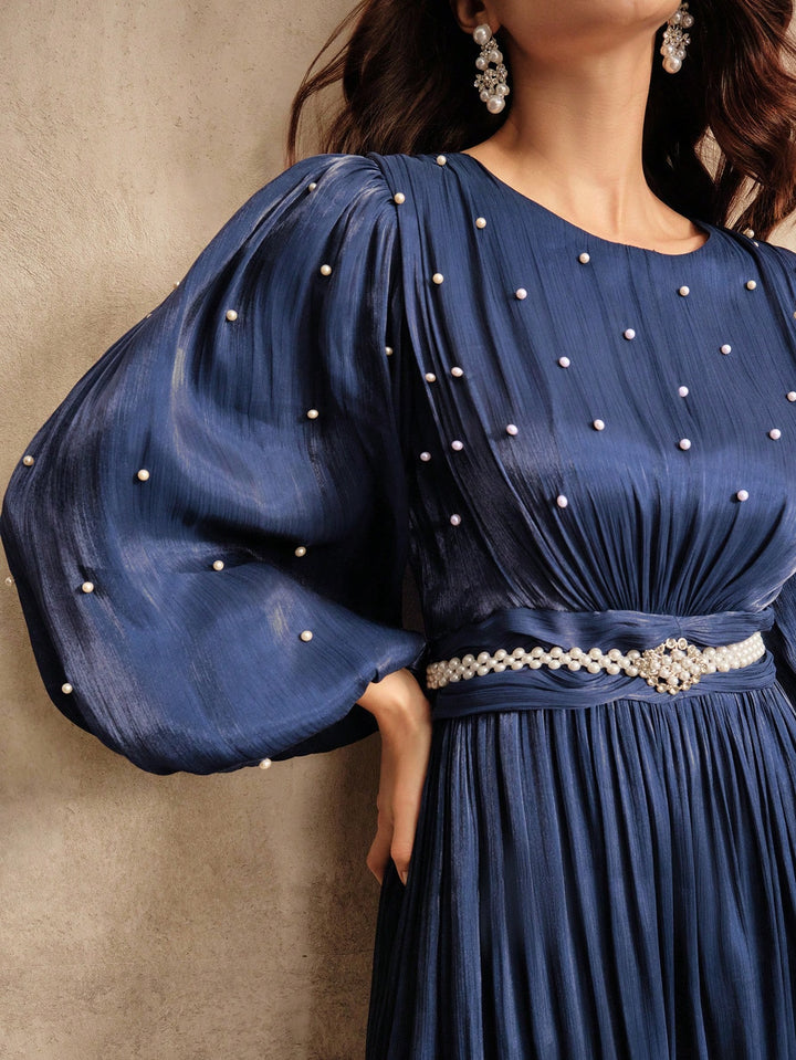 SHEIN maxi ruha, kék