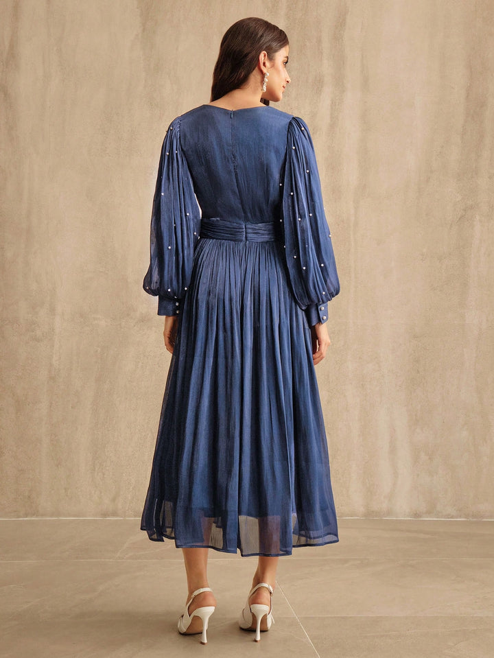 SHEIN maxi ruha, kék