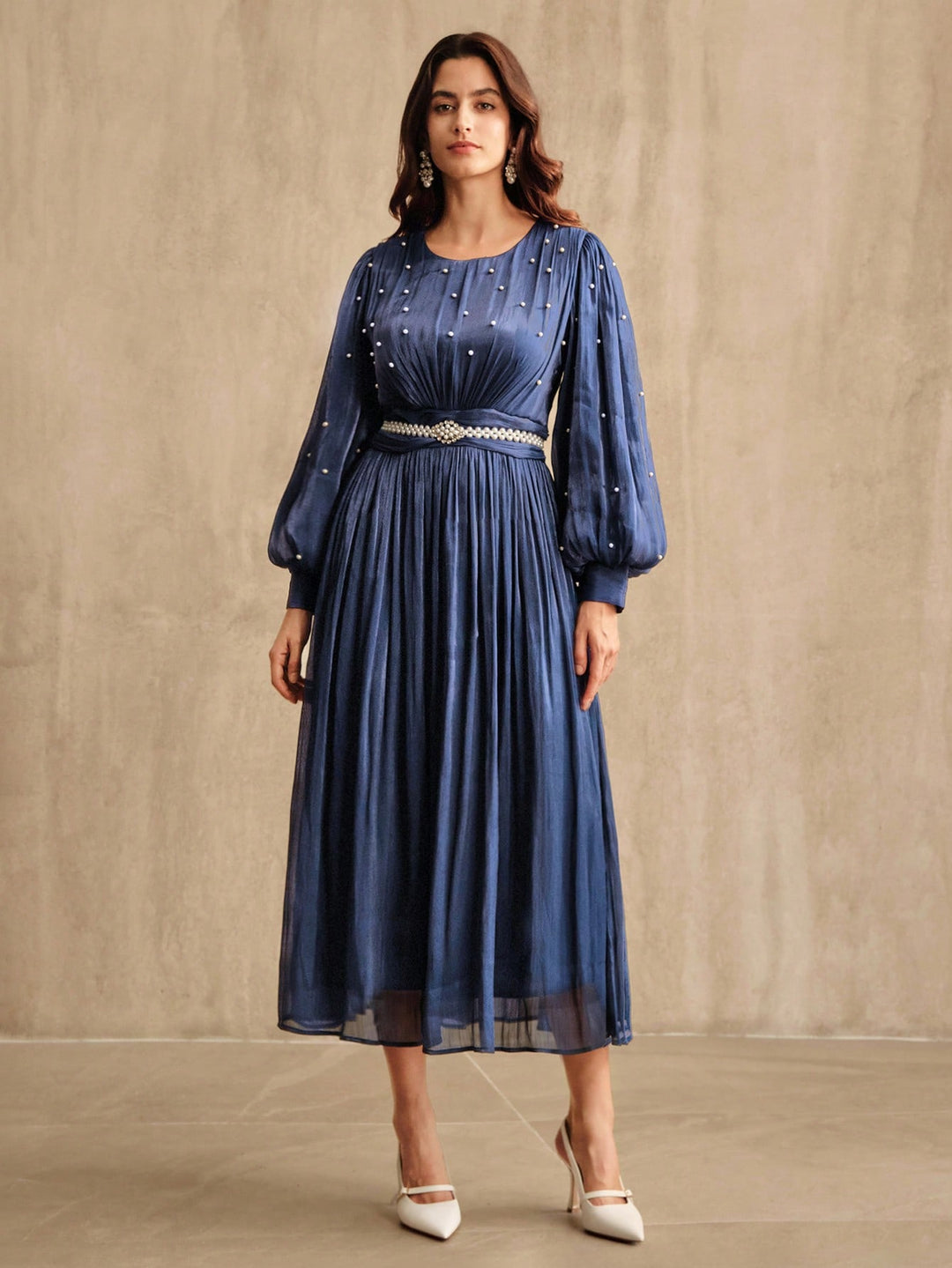 SHEIN maxi ruha, kék
