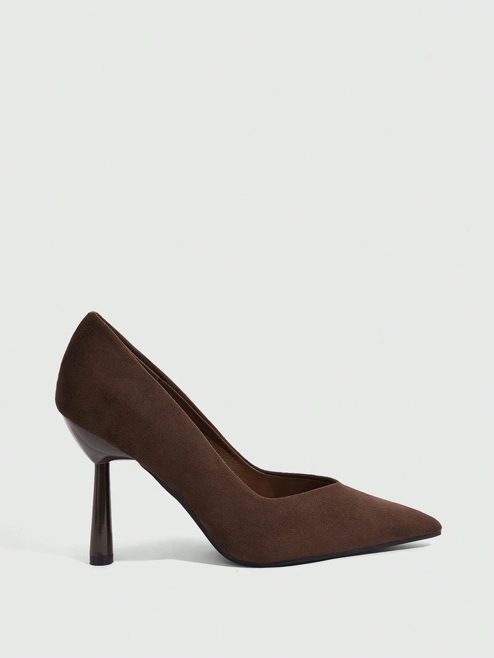 Pantofi cu toc SHEIN, maro